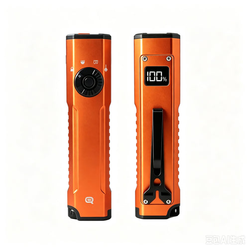 QOi Rechargeable 3‑Light Source Flashlight for Outdoor Emergency